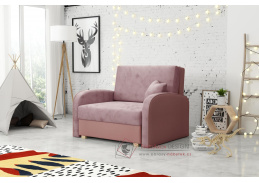 VIVIAN SOFT I, křeslo rozkládací, látka Mono 235 / Sorriso 10 růžová