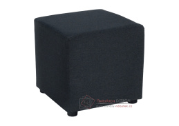 REGOR, taburet čalouněný, látka Twist 22 tmavě šedá