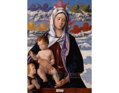 SO XVII-292 Giovanni Bellini - Madonna a dítě se svatým Janem Křtitelem