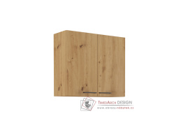 MONROVIA, horní skříňka 2-dveřová 80 G-72 2F, dub artisan