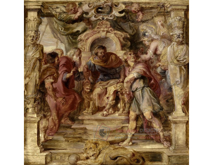 VRU252 Peter Paul Rubens - Achilles hněvající se na Agamemnona