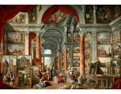 SO X-489 Giovanni Paolo Panini - Galerie s výhledem na moderní Řím