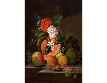 DDSO-4422 Johann Amandus Winck - Zátiší s květinami a ovocem