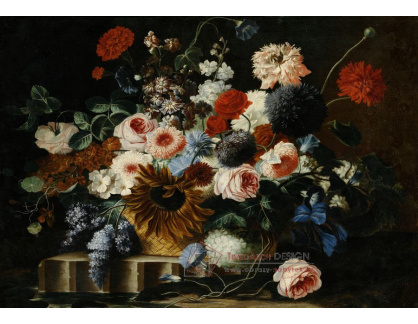 DDSO-4516 Franz Werner von Tamm - Zátiší s květinami na kamenné římse