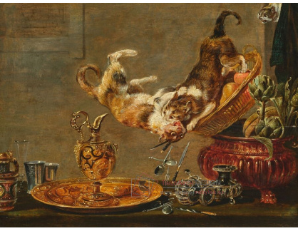 A-8657 Frans Snyders - Velké zátiší s kočkami