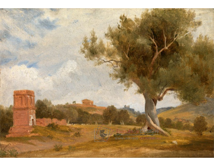 SO XI-195 Charles Lock Eastlake - Pohled na Girgenti na Sicílii