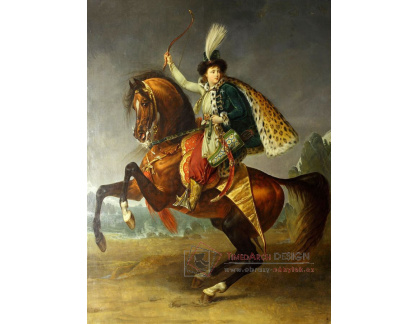 XV-149 Antoine-Jean Gros - Jezdecký portrét knížete Borise Jusupova