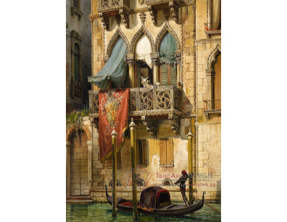 SO XVII-188 Friedrich Nerly - Palazzo Contarini v Benátkách
