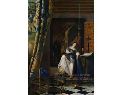KO V-451 Johannes Vermeer - Alegorie katolické víry