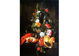 VKZ 151 Cornelis de Heem - Zátiší s květinami, ovocem a krevetami