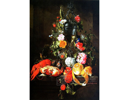 VKZ 151 Cornelis de Heem - Zátiší s květinami, ovocem a krevetami