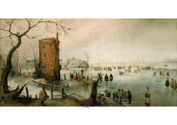 A-1221 Hendrick Avercamp - Bruslení poblíž města