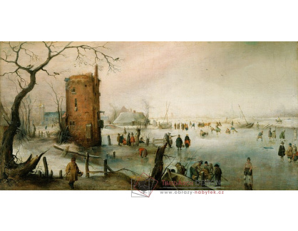 A-1221 Hendrick Avercamp - Bruslení poblíž města