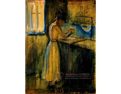 A-5586 Edvard Munch - Umývající se mladá žena