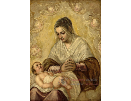 D-7901 Jacopo Tintoretto - Madonna s dítětem