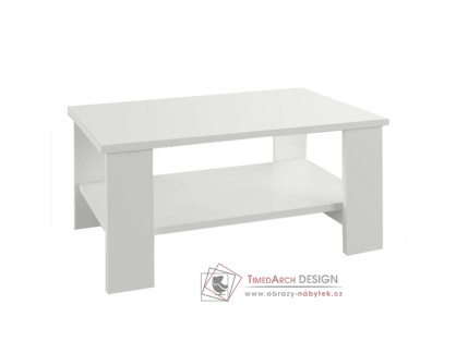 BERNARDO, konferenční stolek 90x55cm, bílá