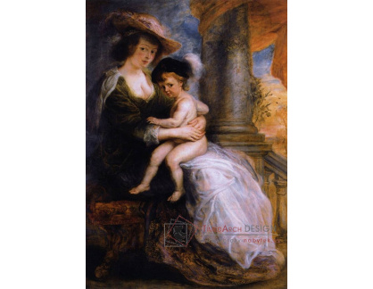 VRU219 Peter Paul Rubens - Helena Fourment se svým synem Františkem
