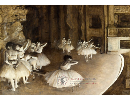 VR6-36 Edgar Degas - Baletní zkouška na jevišti