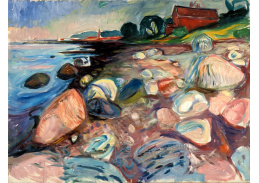 VEM13-25 Edvard Munch - Pobřeží s červeným domem
