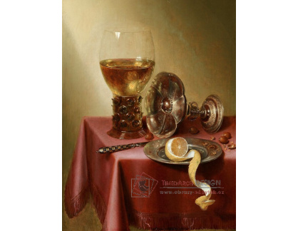DDSO-272 Maerten Boelema de Stomme - Zátiší s pohárem vína a oloupaným citronem