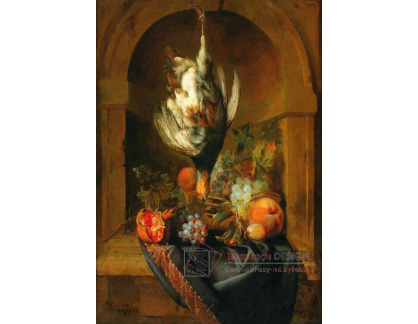 DDSO-5464 Jan Weenix - Zátiší s ovocem a uloveným ptákem