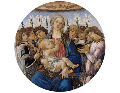 VR17-34 Sandro Botticelli - Madonna a dítě se zpívajícími anděly