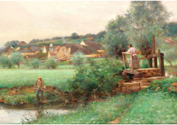 KO IV-272 Jules Alexis Muenier - Rybář u potoka