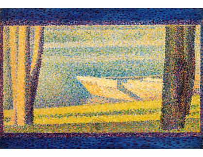 SO X-451 Georges Seurat - Kotvící lodě a stromy