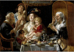 D-9465 Jacob Jordaens - Když staří zpívali, mladý pískal