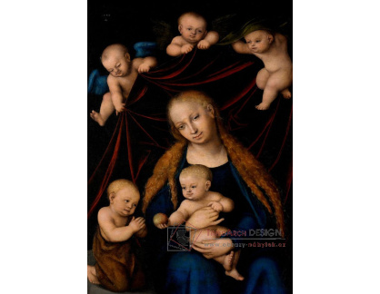 VlCR-115 Lucas Cranach - Madonna s dítětem a anděly