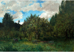 A-7437 Charles-Francois Daubigny - Francouzský sad v době sklizně