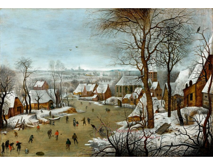 A-7667 Pieter Brueghel - Zimní krajina s cestou do Egypta
