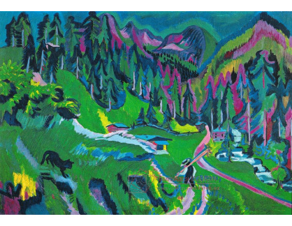 VELK 109 Ernst Ludwig Kirchner - Krajina v Sertigtal