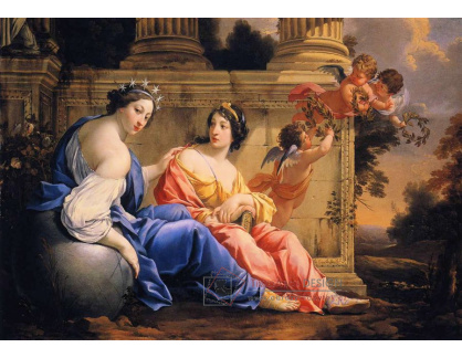 VSO 698 Simon Vouet - Múzy Uranie a Calliope