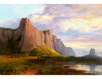 SO IX 191 Nicholas Chevalier - Mount Arapiles a Mitre Rock