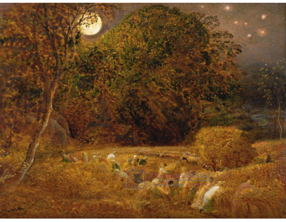 SO XII-334 Samuel Palmer - Sklízeň při úplňku měsíce