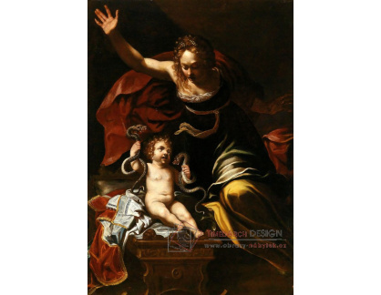 XV-259 Bernardino Mei - Scéna z dětství Hercula