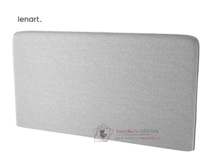 Polstrovaný záhlavník k posteli 140 cm barva šedá