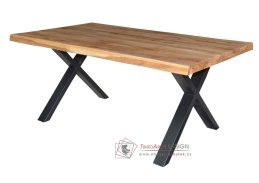 K613 IZAK, konferenční stůl 115x65cm, černá / dubový masiv