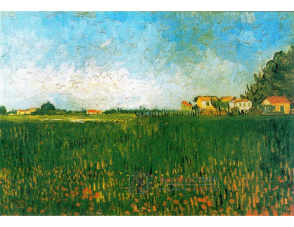 VR2-46 Vincent van Gogh - Rolnické usedlosti v pšeničném poli u Arles