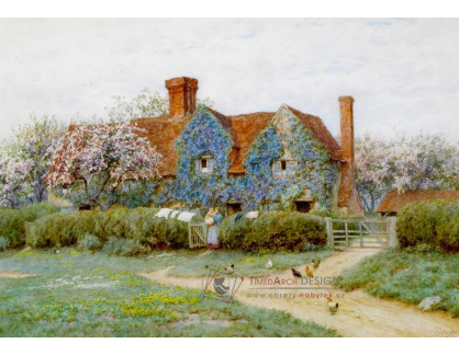 VANG216 Helen Allingham - Dům na Penstreet, Buckinghamshire