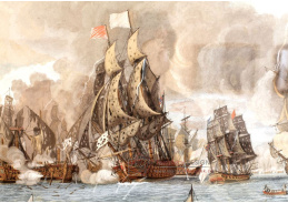 VL19 Francois Aime Louis Dumoulin - Námořní bitva u Saites v blízkosti Guadeloupe 12. dubna 1782