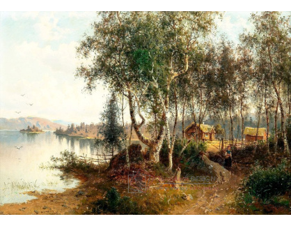 SO XIV-319 Hjalmar Munsterhjelm - Na břehu jezera
