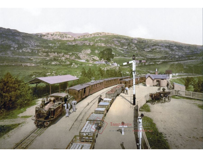 Fotochrom VF 91 Železniční stanice Ffestiniog, Wales