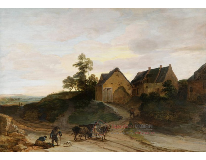 A-2373 Lodewijk de Vadder - Krajina s rustikálními domy