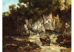 A-3484 Gustave Courbet - Krajina s jelenem