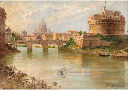 A-3968 Antonietta Brandeis - Pohled na Castel San'Angelo