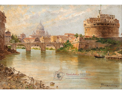 A-3968 Antonietta Brandeis - Pohled na Castel San'Angelo