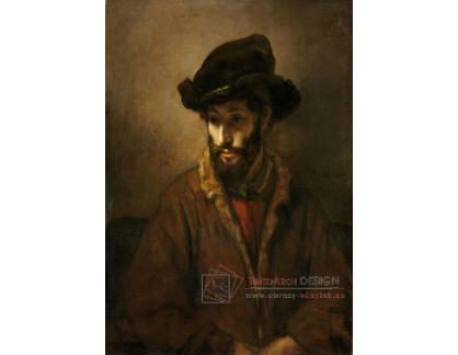 D-8055 Rembrandt - Vousatý muž s kloboukem