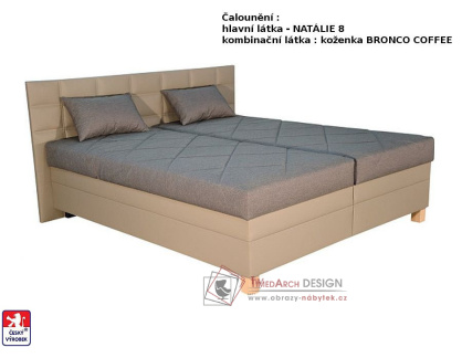 PARMA, postel 180x200cm, pevně načalouněné matrace